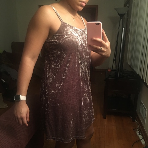 ❌❌ SOLD NWT Suede mauve shift dress ASOS - Picture 3 of 4